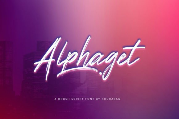 Alphaget: A Brush Script Font for Modern Designers