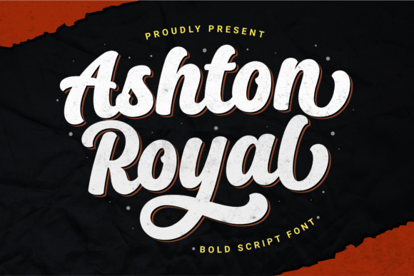 Ashton Royal: A Modern Script Font with Bold Character