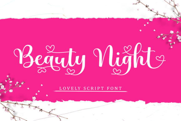 Beauty Night: A Romantic Script Font for Modern Creators
