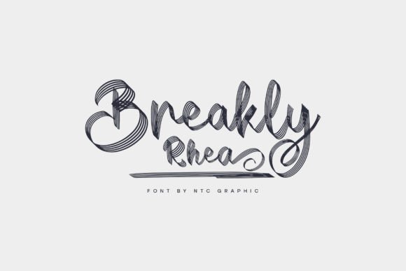 Breakly Rhea: Elevating Designs with Artistic Handwritten Flair