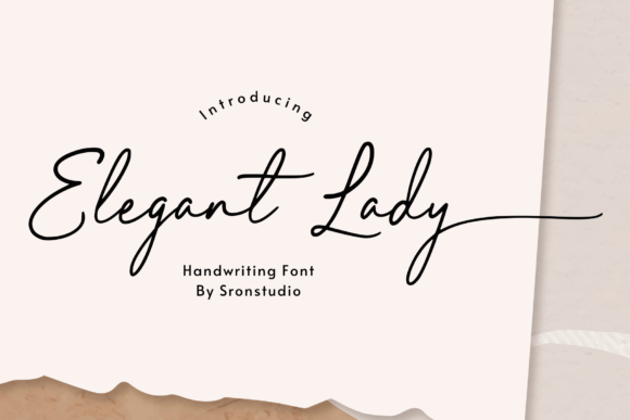 Elegant Lady: The Script Font for Wedding Day Beauty