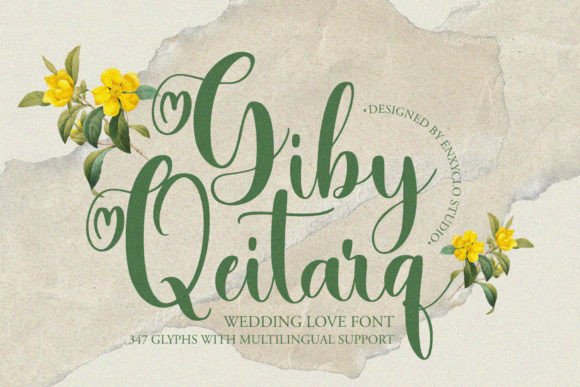 Giby Qeitarq: The Handwritten Font That Brings Romance to Your Designs