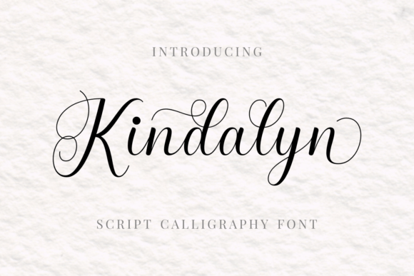 Kindalyn: The Handwritten Script Font with a Friendly Touch