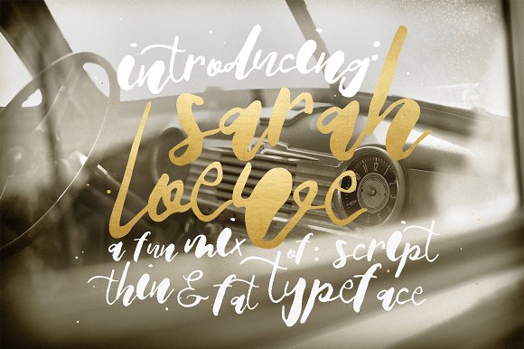 Sarah Loewe: A Playful Script Font with Artisan Character