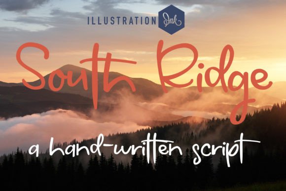 South Ridge: A Handwritten Font with Natural Style