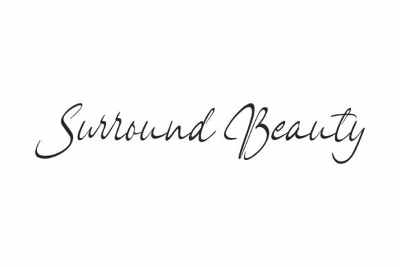 Surround Beauty: A Script Font That Captures the Art of the Brushstroke