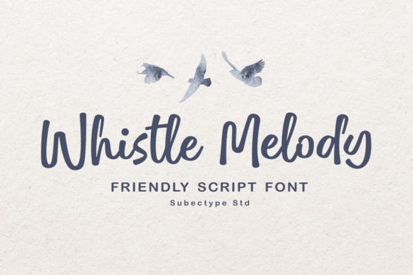 Whistle Melody: Elevate Your Designs with Elegant Script