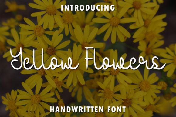Yellow Flowers: A Script Font for Elegant Design